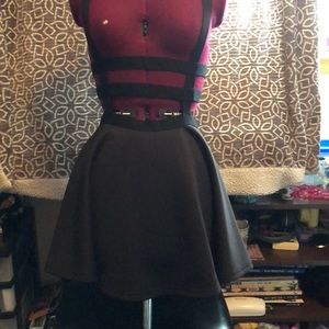Black harness skirt